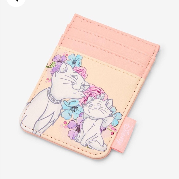 Loungefly Accessories - Loungefly Aristocats Floral Cardholder - Pink and Blue